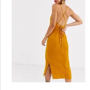 ASOS NWT mustard yellow dress
